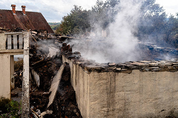 Professional Fire Damage Removal technician working in Deer Park, WI